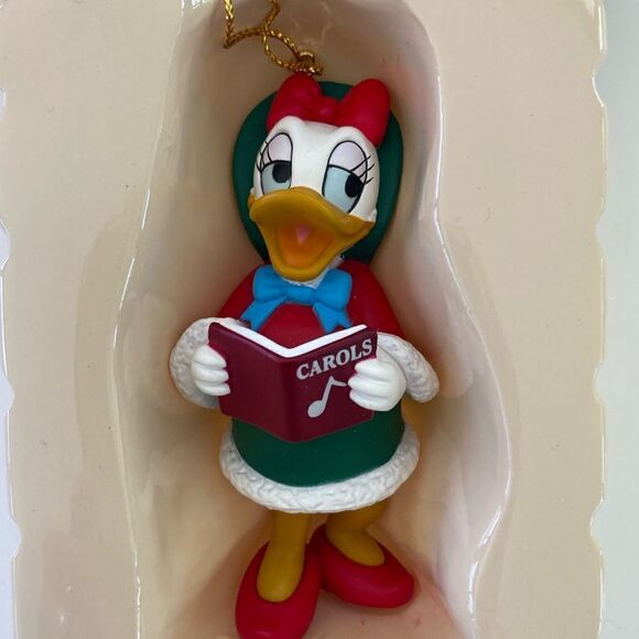 Vintage Daisy Duck Caroling Disney Grolier Christmas Ornament NIB - Picture 4 of 5